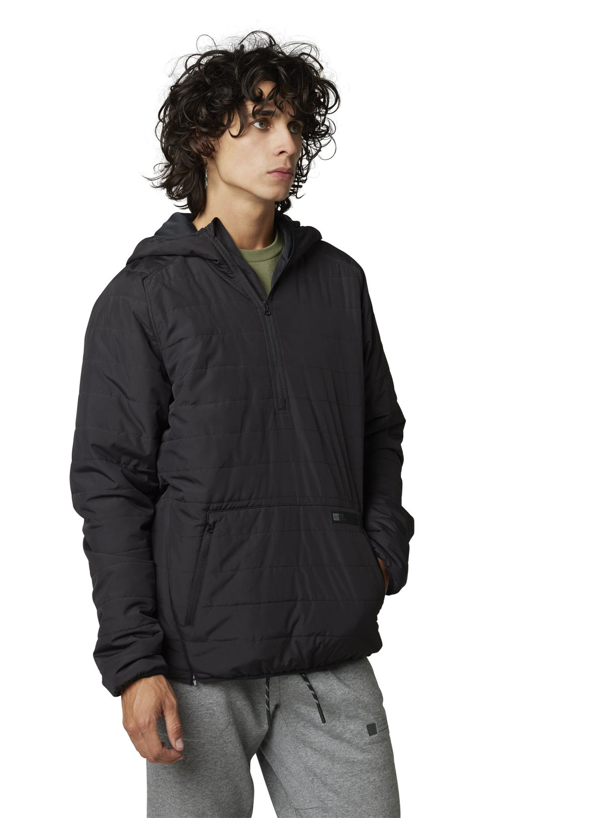 Howell Hooded Puffy Anorak - black
