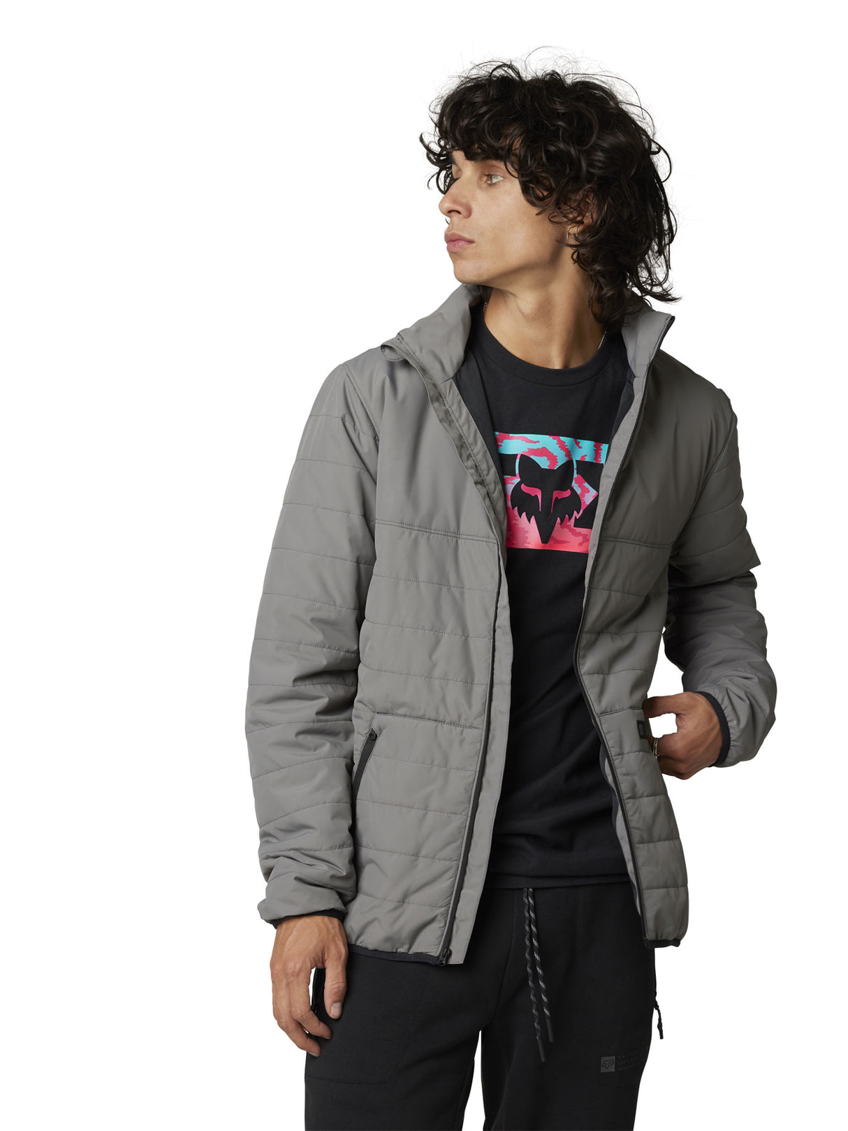 Howell Puffy Jacket - dark grey