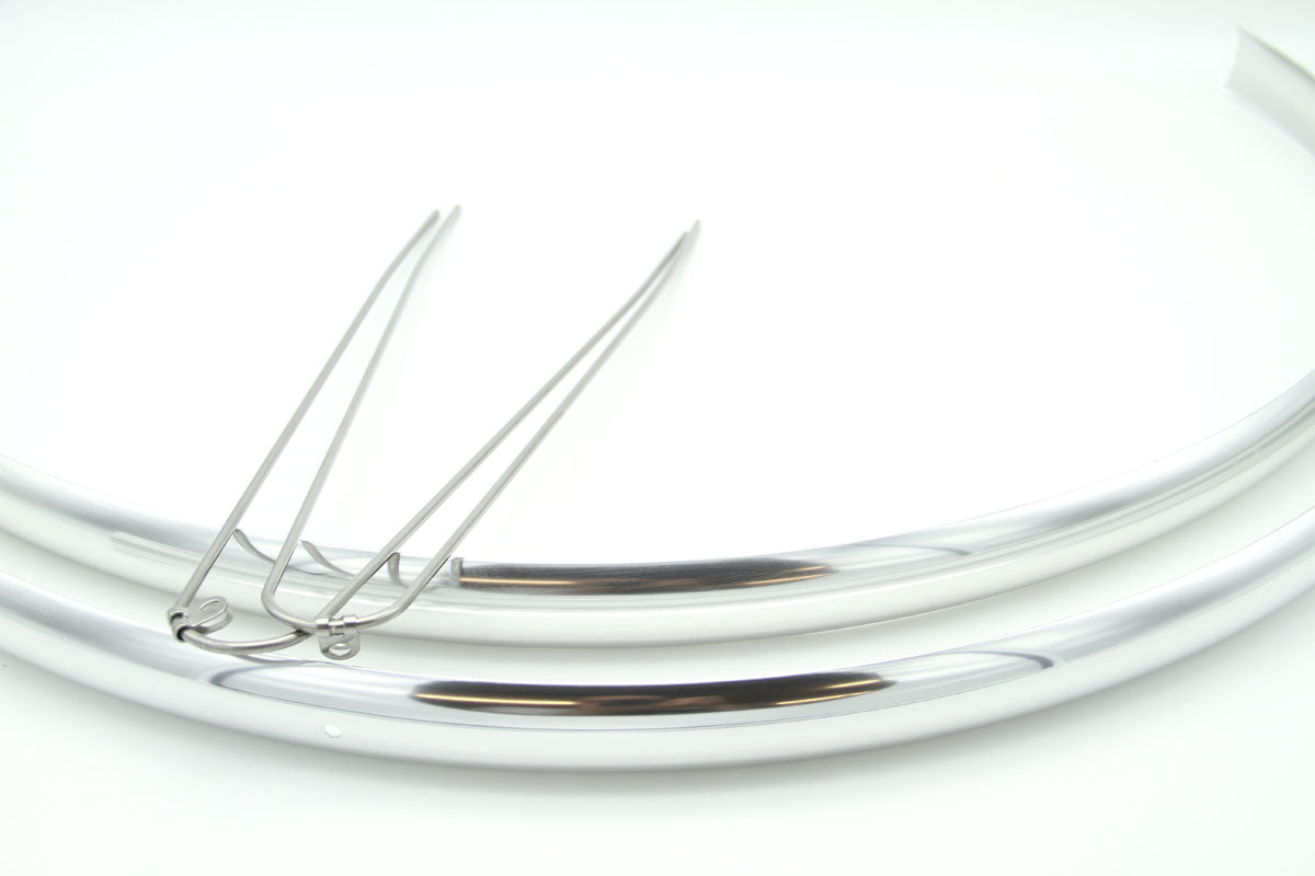 Aluminium-Schutzbleche für 700C Bereifung - Silber