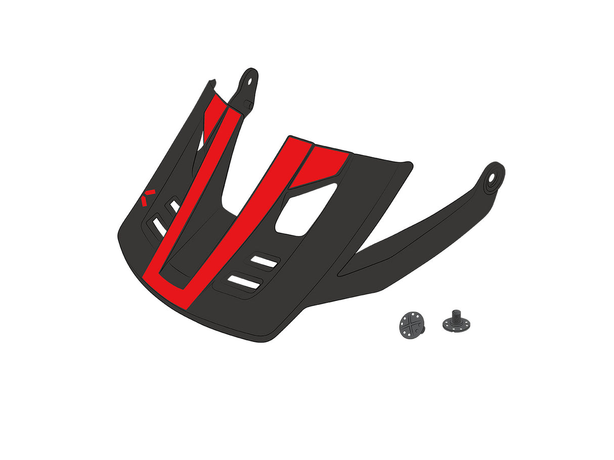 Visier + Pins Trigger X racing red