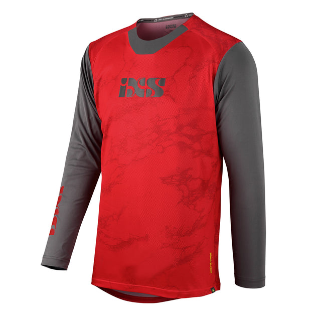 Trigger X Air Trikot langärmlig - Rot/Grau