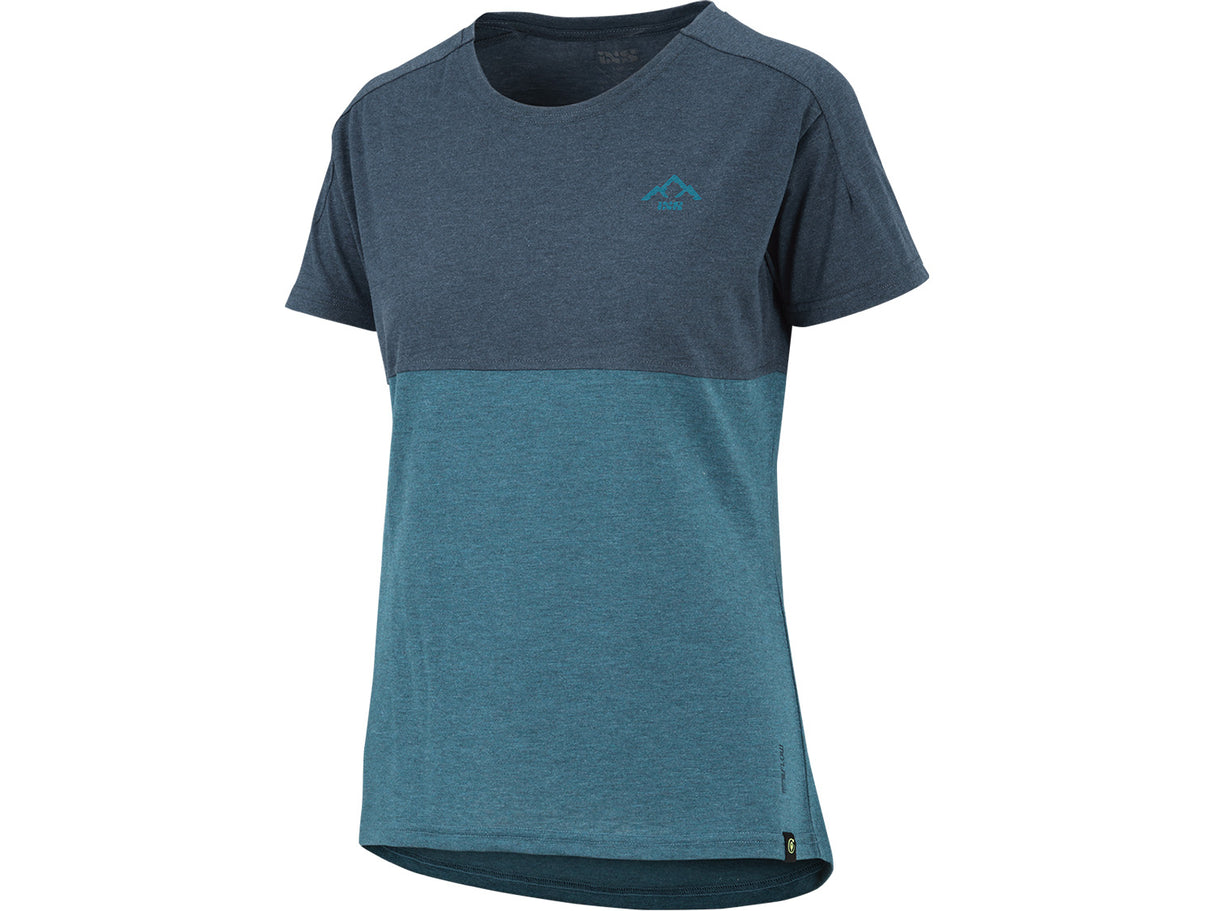 Flow Women Mountain Tech Tee Short Sleeve - Storm / Marine
