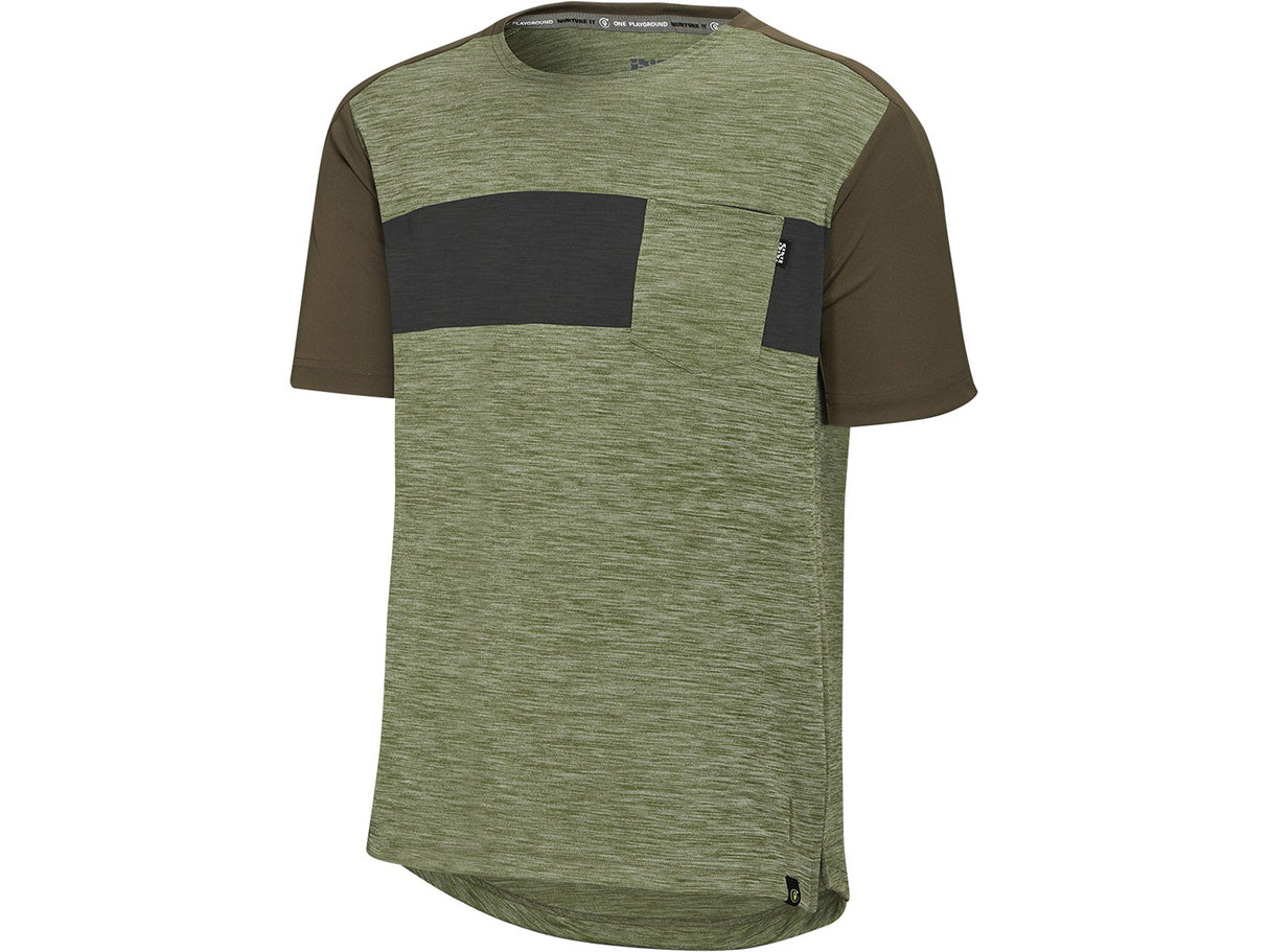 Flow X Kids Short Sleeve Jersey - Olive-Dark Olive