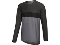 Flow XTG Long Sleeve Henley - Graphite-Black