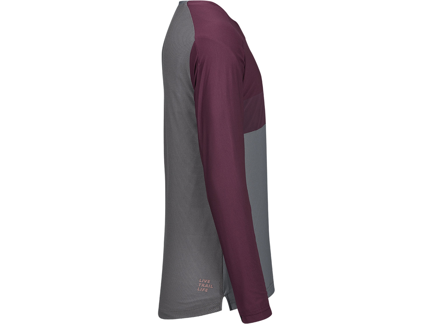 Flow XTG Long Sleeve Henley - Graphite/Raisin