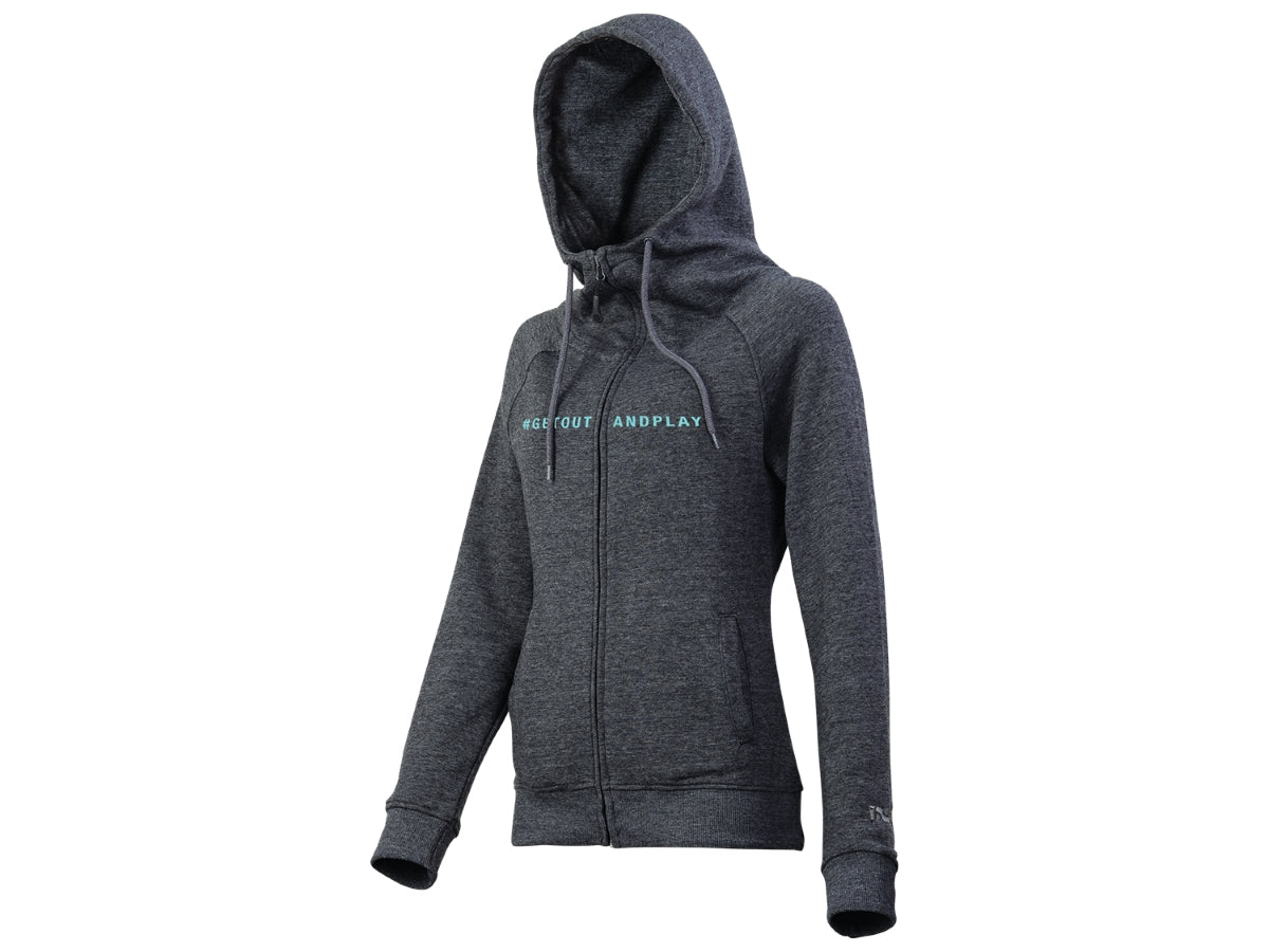 Getoutandplay - Damen Hoodie - Grau/Hellblau