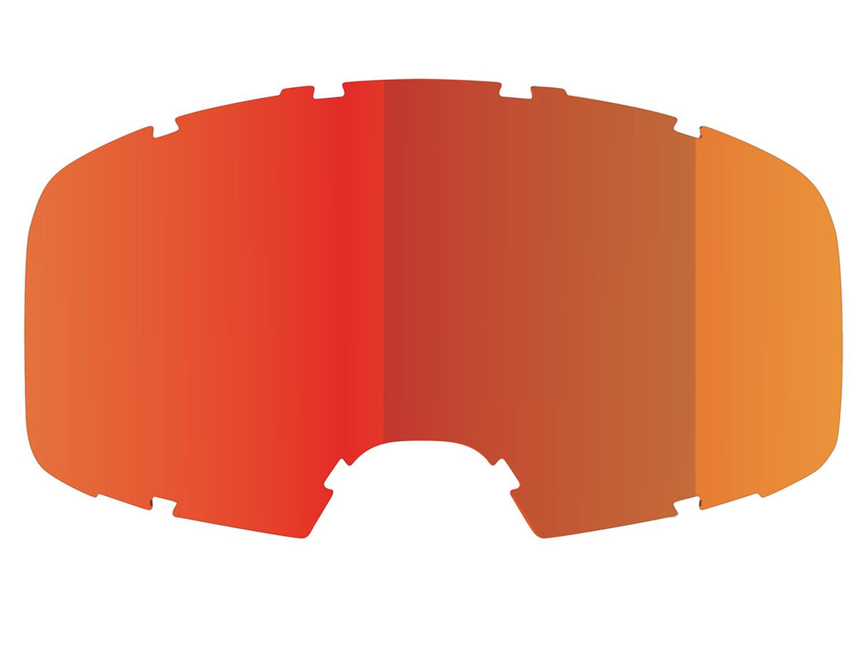 Injected Mirror Single Replacement Lens (Anti-Fog) - Mirror Crimson Red