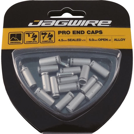 Endkappenset Universal Pro geflochtene Schalthülle - silber