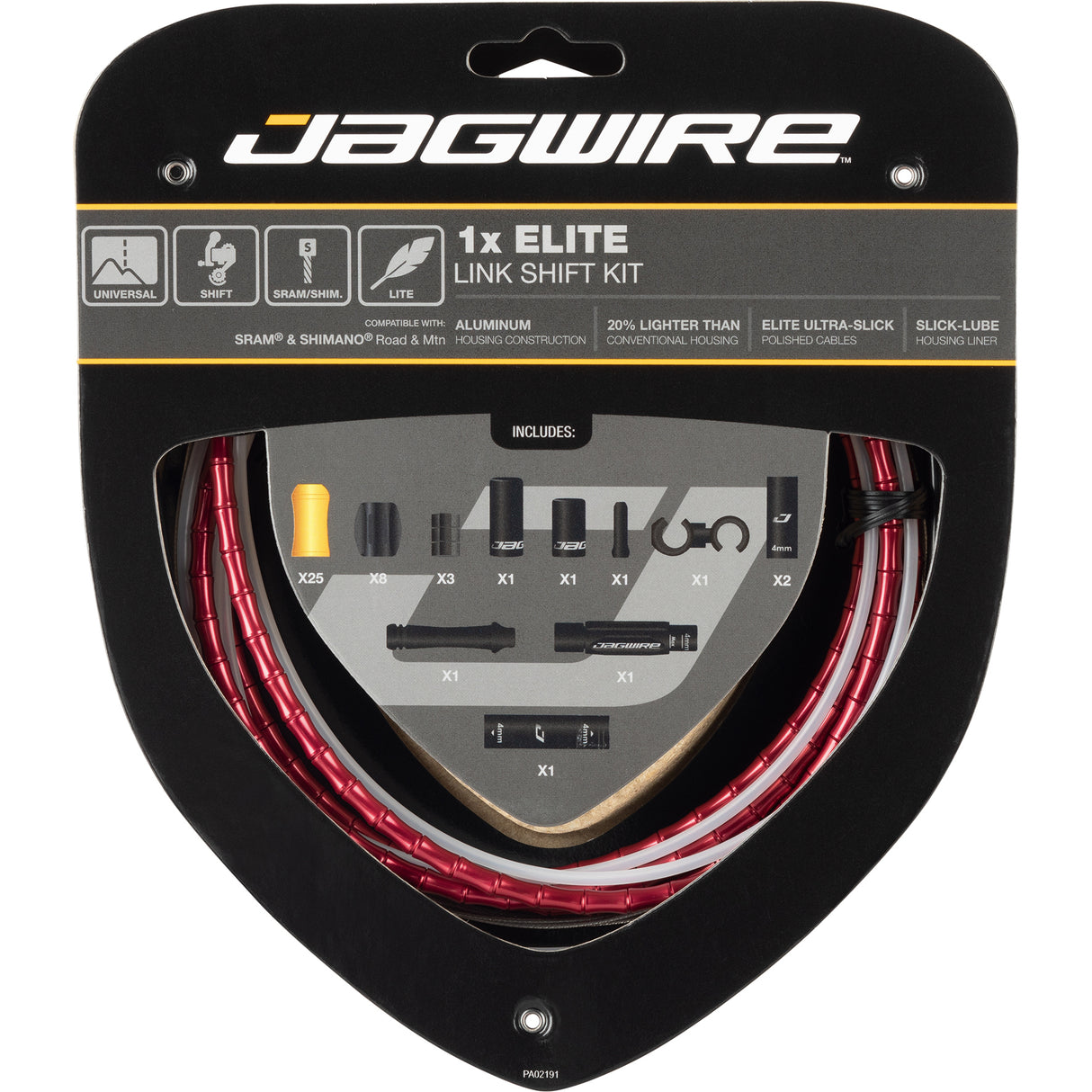 Schaltzugset Road & Mountain Elite Link 1x - rot