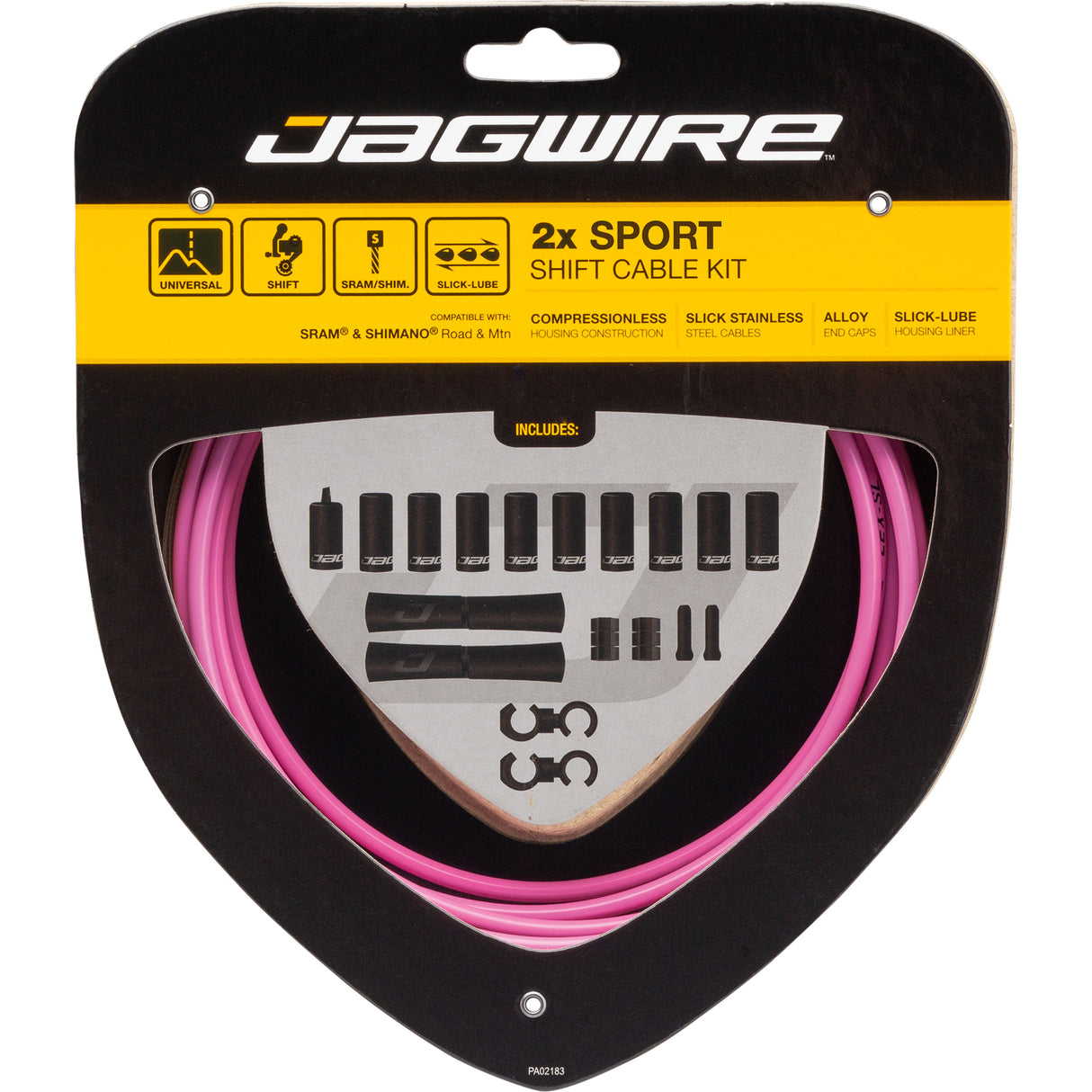 Schaltzugset Road & Mountain Sport 2x - pink