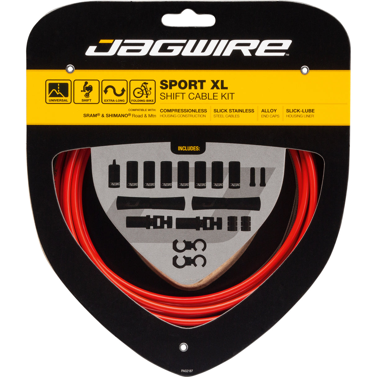 Schaltzugset Road & Mountain Sport XL - rot