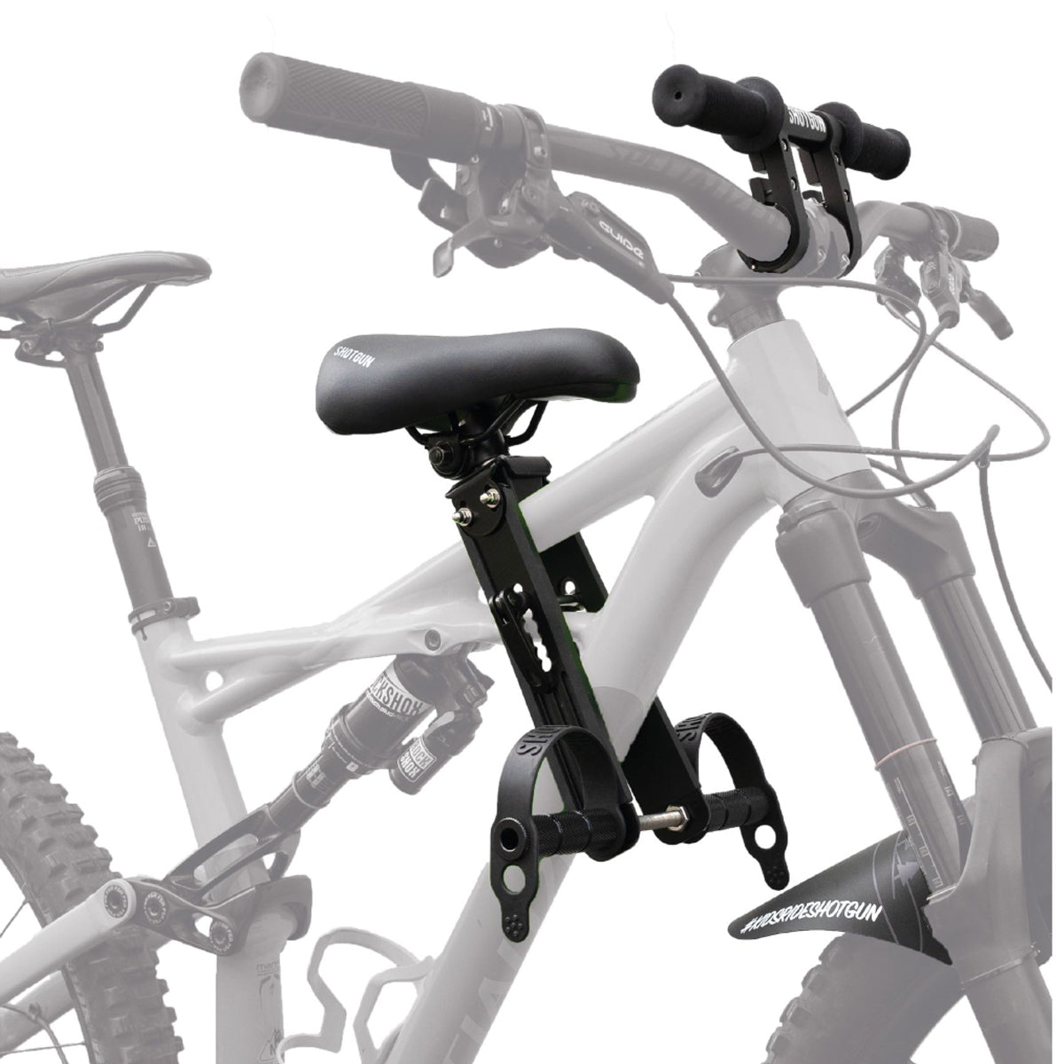 MTB Front Kindersitz/Lenker Set - Schwarz