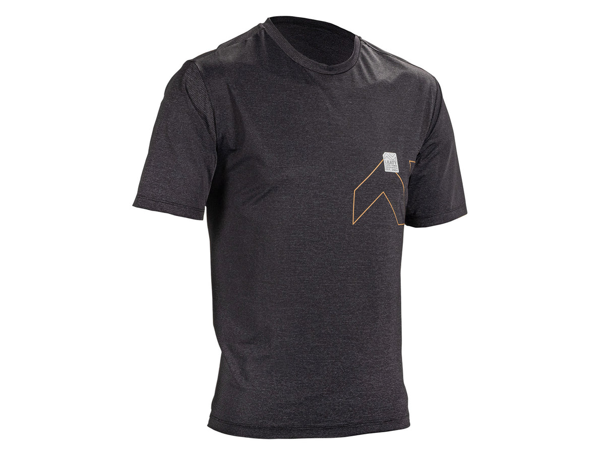 Leatt MTB Trail 1.0 X-Flow Short Sleeve Jersey - Black - 2025
