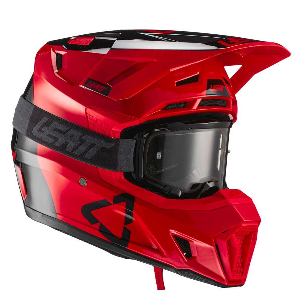 Helm inkl. Brille 7.5 V21.1 rot-schwarz