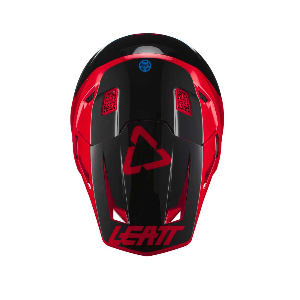 Helm inkl. Brille 7.5 V21.1 rot-schwarz