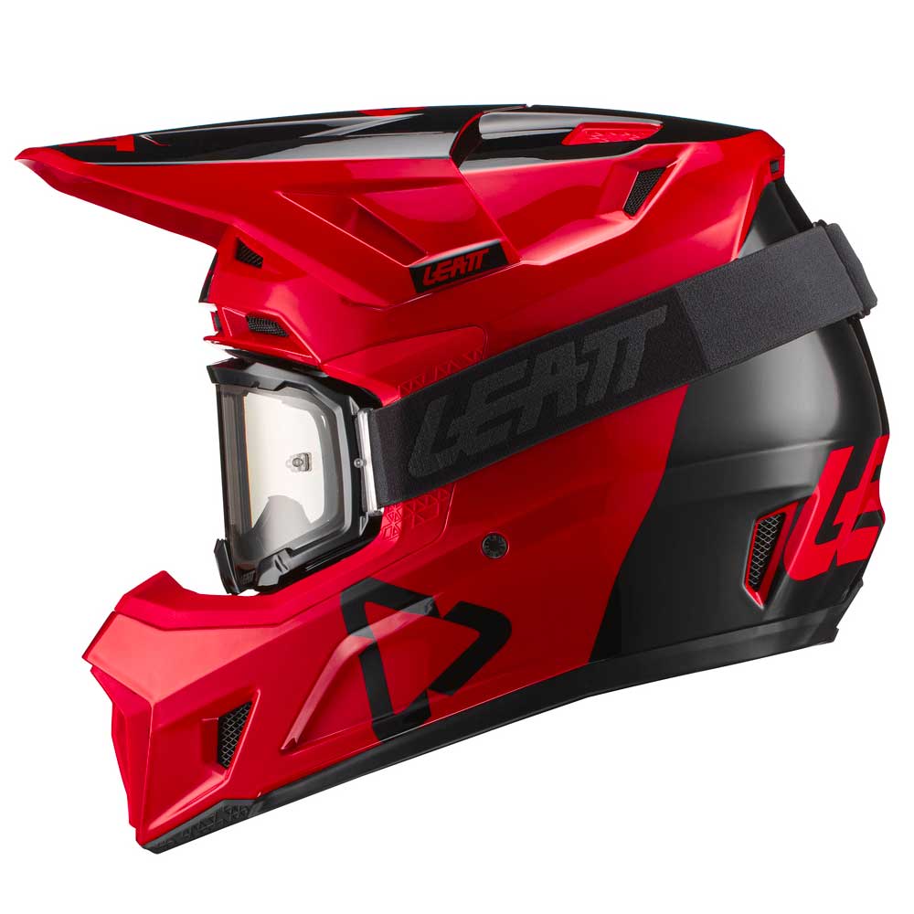 Helm inkl. Brille 7.5 V21.1 rot-schwarz