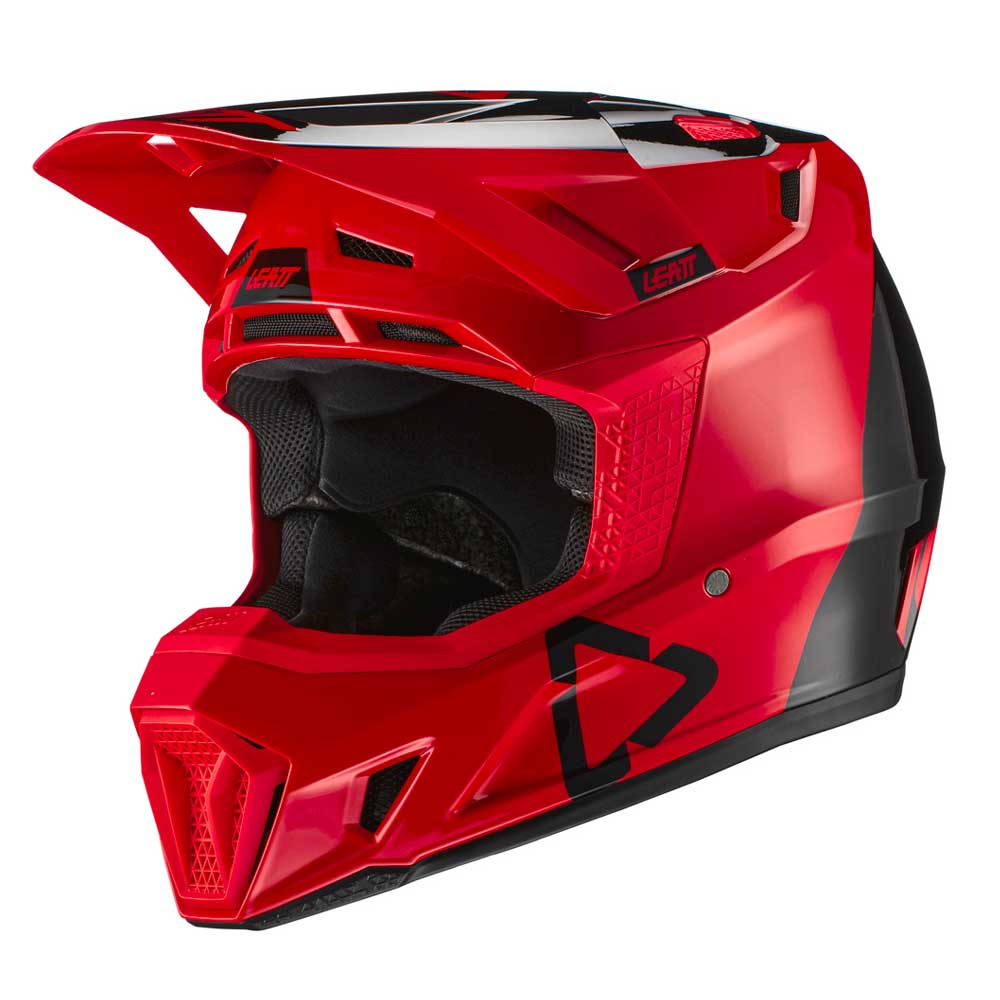 Helm inkl. Brille 7.5 V21.1 rot-schwarz