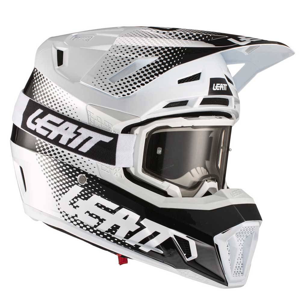 Helm inkl. Brille 7.5 V21.1 weiss-schwarz