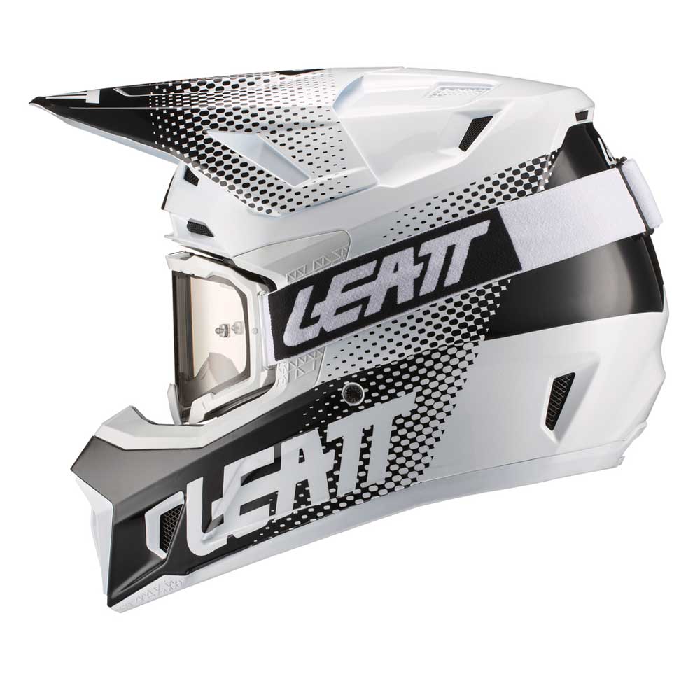 Helm inkl. Brille 7.5 V21.1 weiss-schwarz