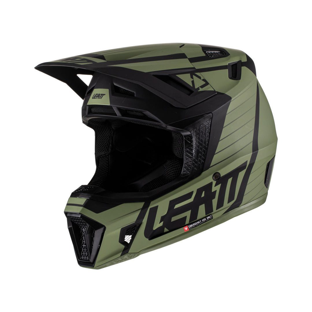 Helm inkl. Brille 7.5 V22 Graphic schwarz-grün