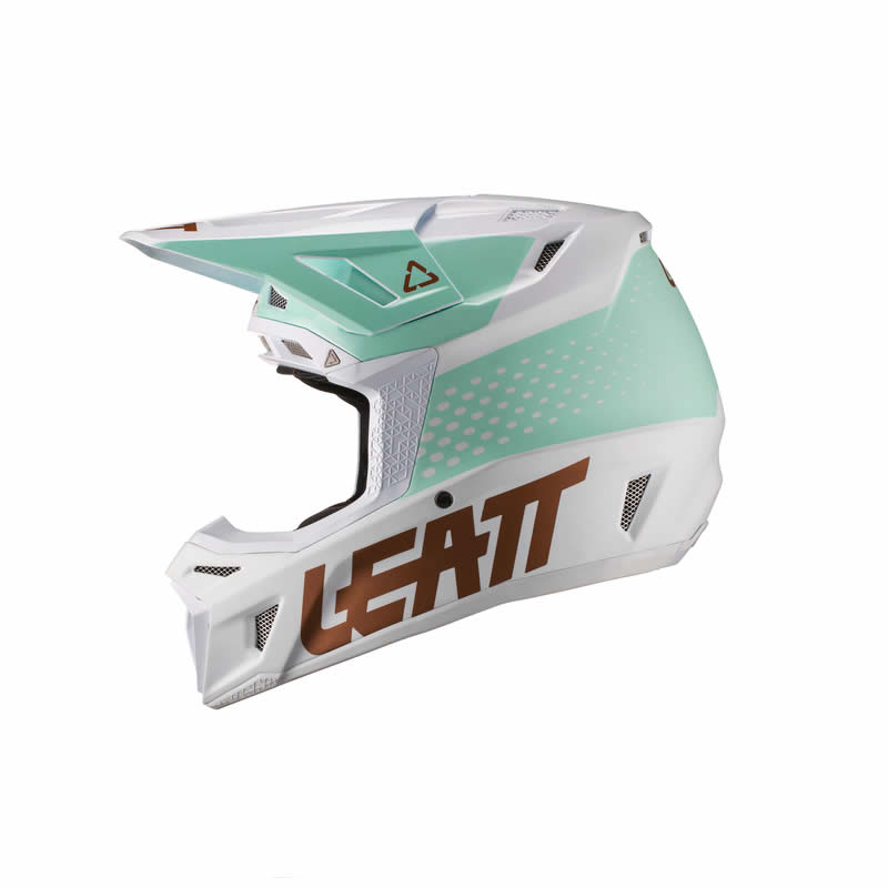 Helm inkl. Brille 8.5 V21.1 - weiss-grün-gold