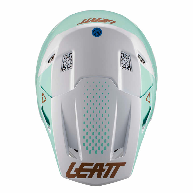 Helm inkl. Brille 8.5 V21.1 - weiss-grün-gold