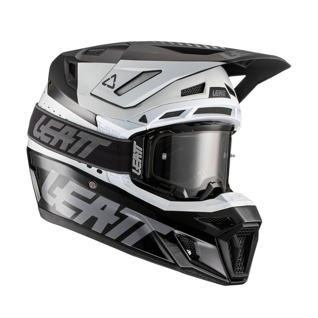 Helm inkl. Brille 8.5 V22 schwarz-weiss