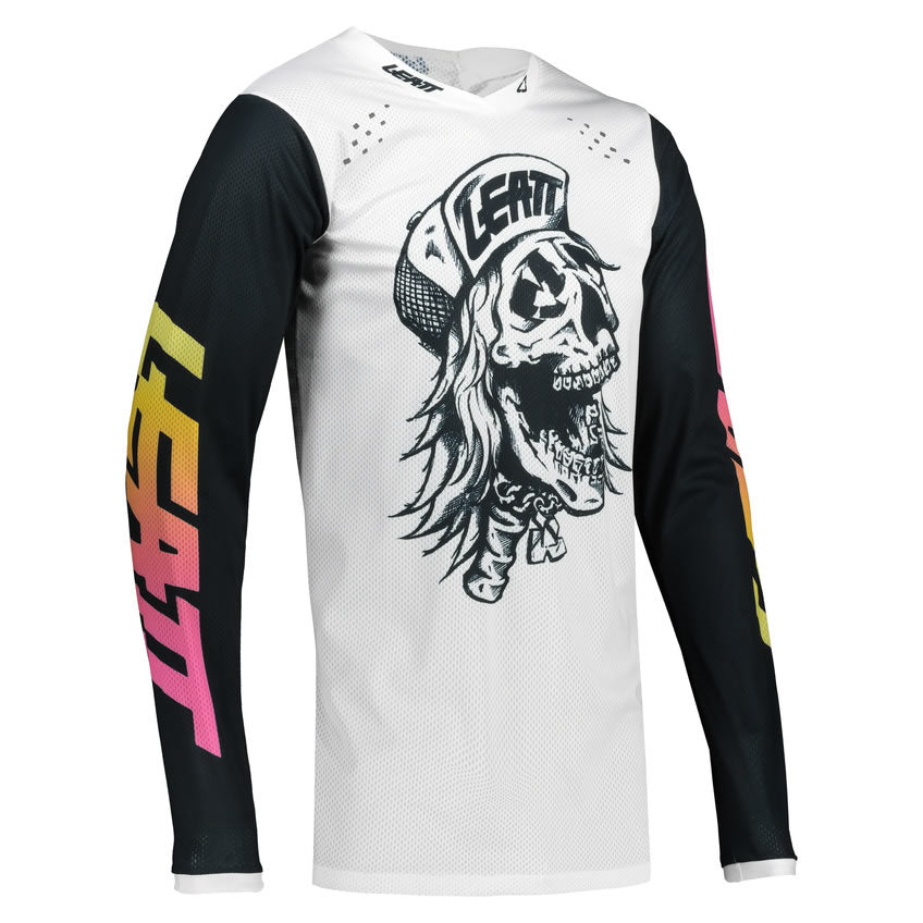 Jersey 4.5 Lite Skull - weiss-schwarz