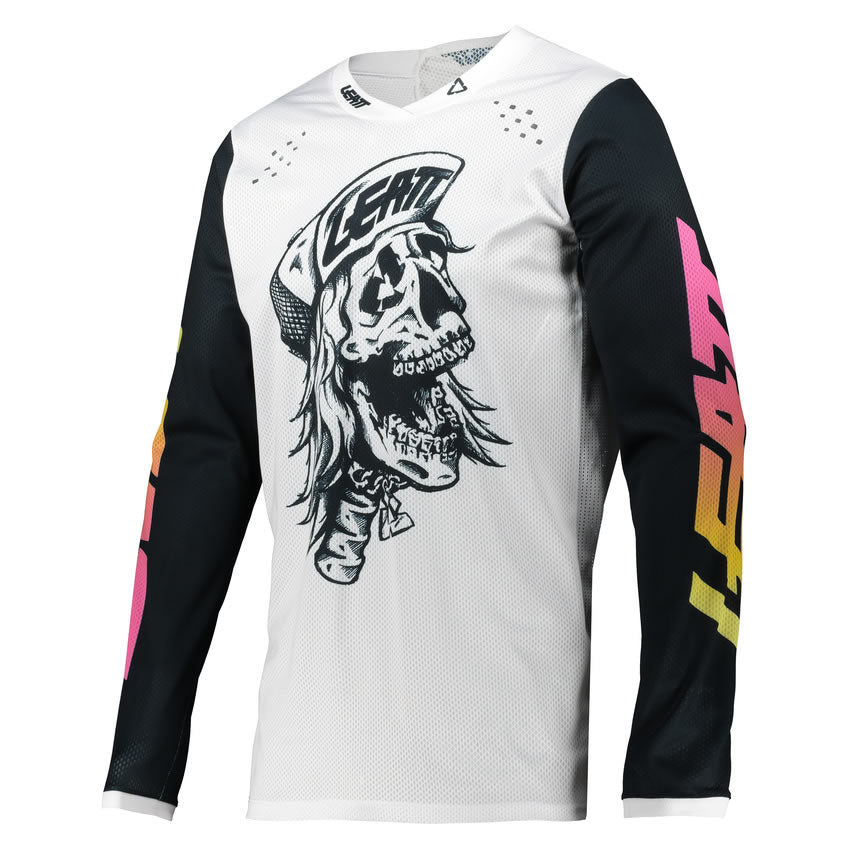 Jersey 4.5 Lite Skull - weiss-schwarz