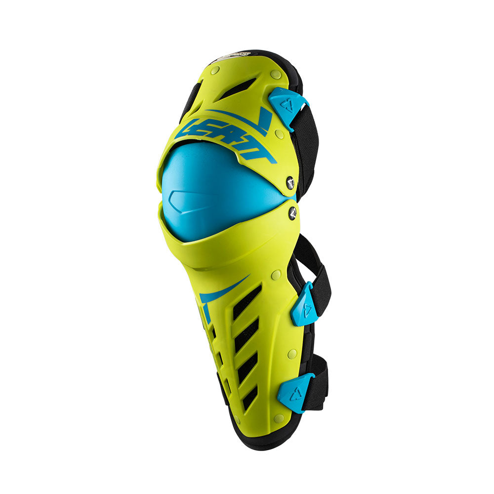 Knie Protektor Dual AXIS lime-blau