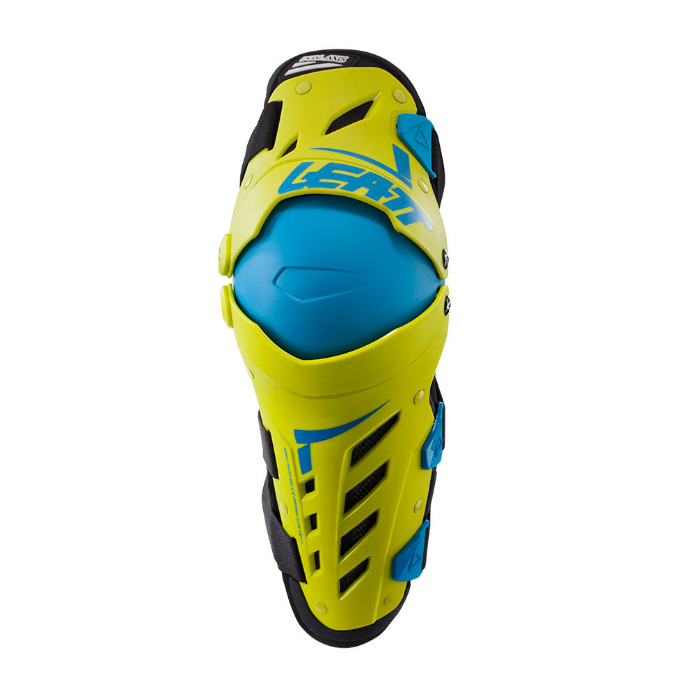 Knie Protektor Dual AXIS lime-blau