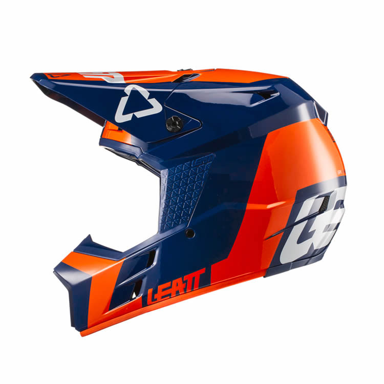 Motocrosshelm GPX 3.5 - orange-blau-weiss
