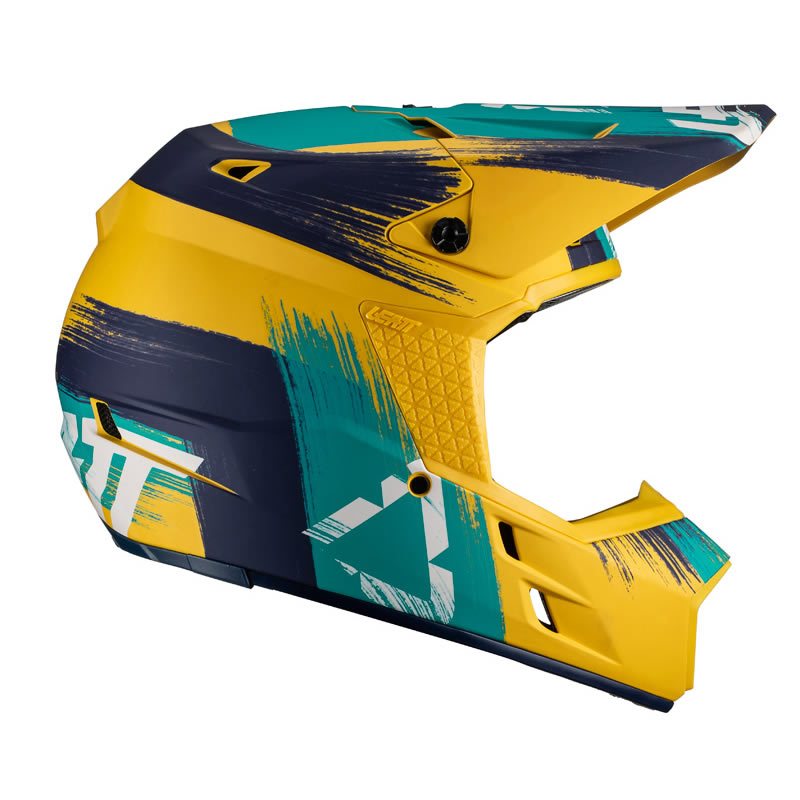 Motocrosshelm GPX 3.5 V19.1 gold-türkis