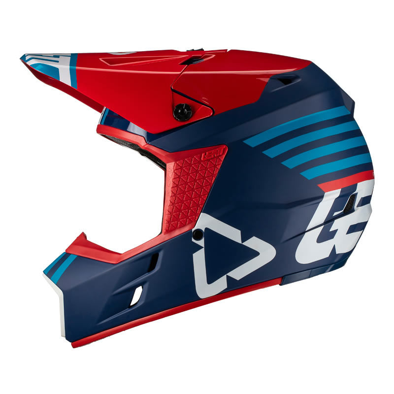 Motocrosshelm GPX 3.5 V19.2 blau-rot