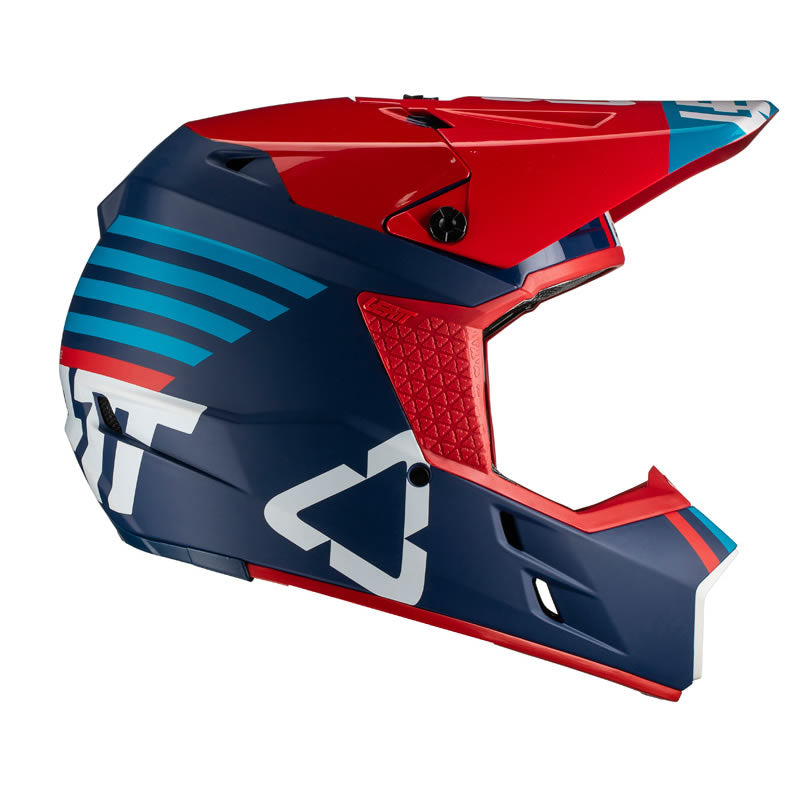 Motocrosshelm GPX 3.5 V19.2 blau-rot