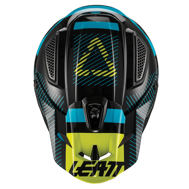 Motocrosshelm GPX 4.5 V19.2 schwarz-lime