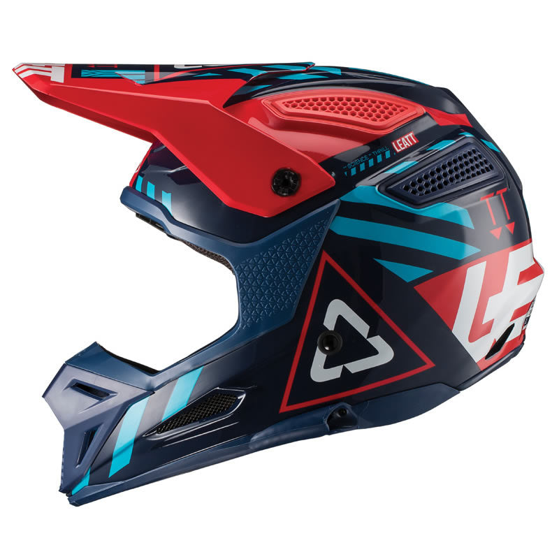 Motocrosshelm GPX 5.5 V19.1 blau-rot