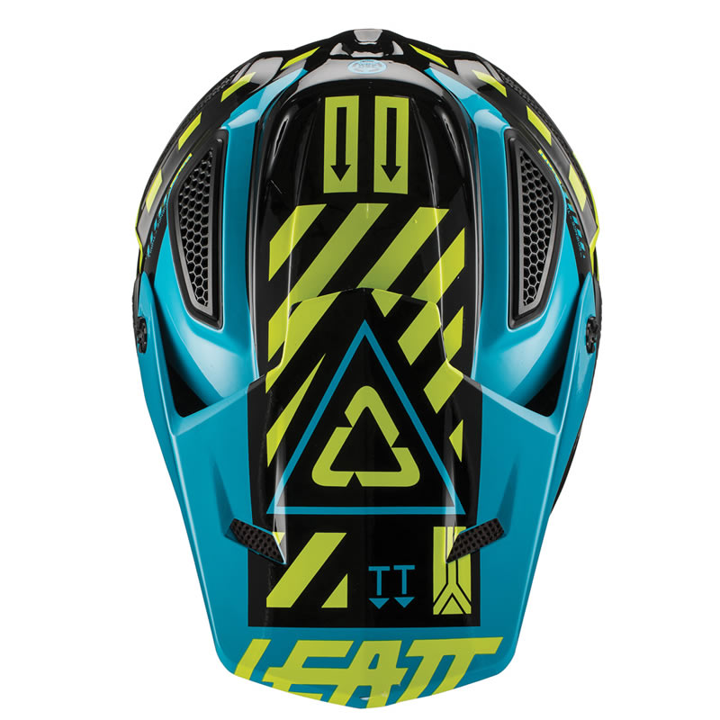 Motocrosshelm GPX 5.5 V19.1 schwarz-lime