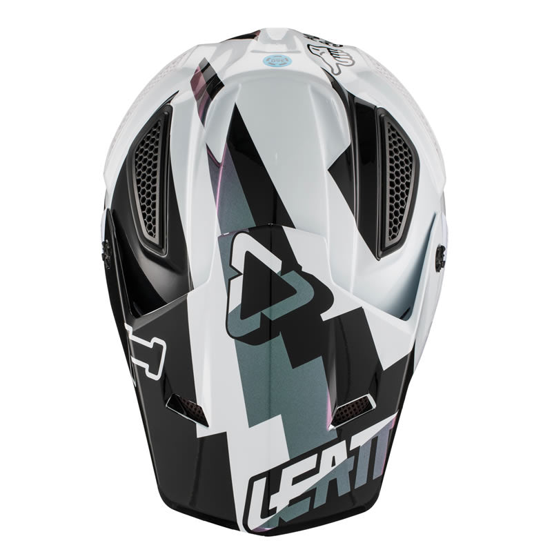 Motocrosshelm GPX 5.5 V19.2 weiss-schwarz