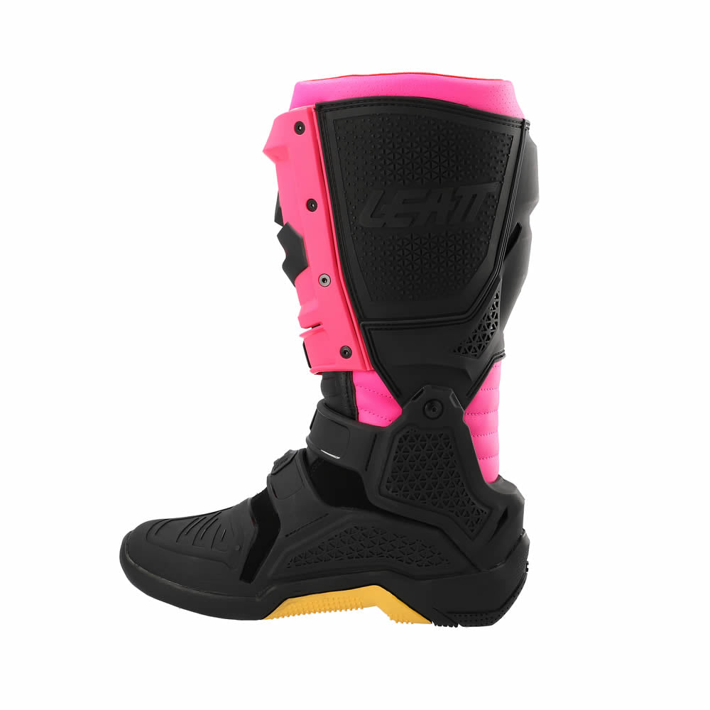 Stiefel 4.5 - schwarz-pink-gelb