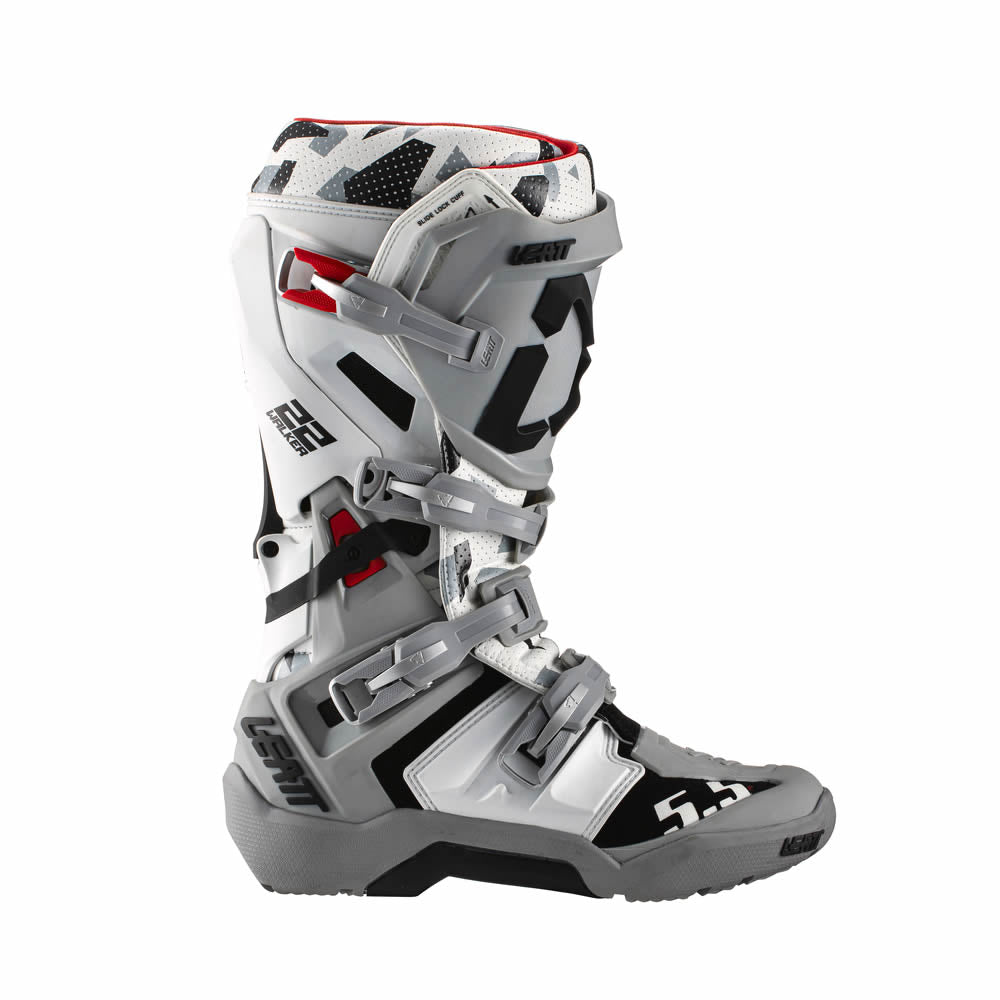 Stiefel 5.5 FlexLock Enduro JW22 - grau-weiss