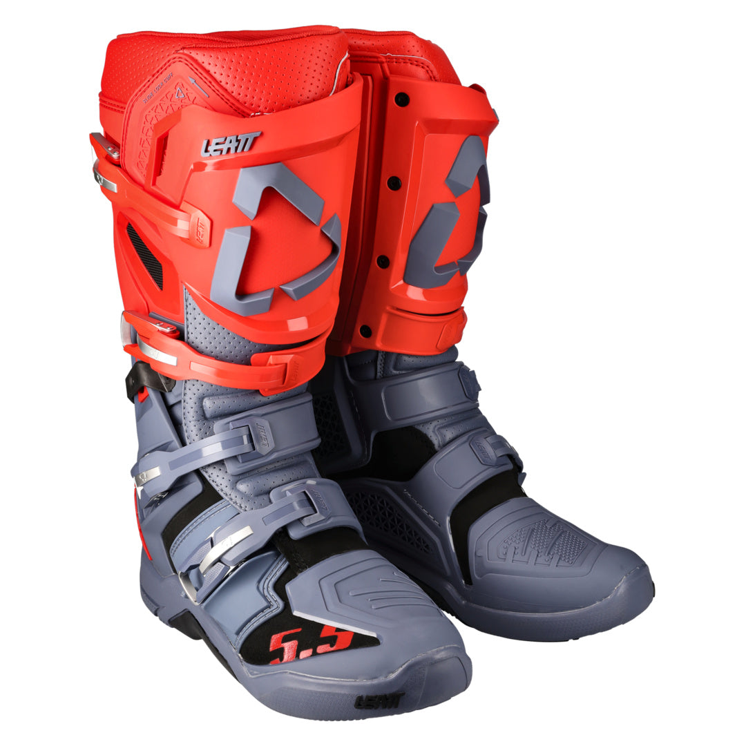 Stiefel 5.5 FlexLock grau-rot