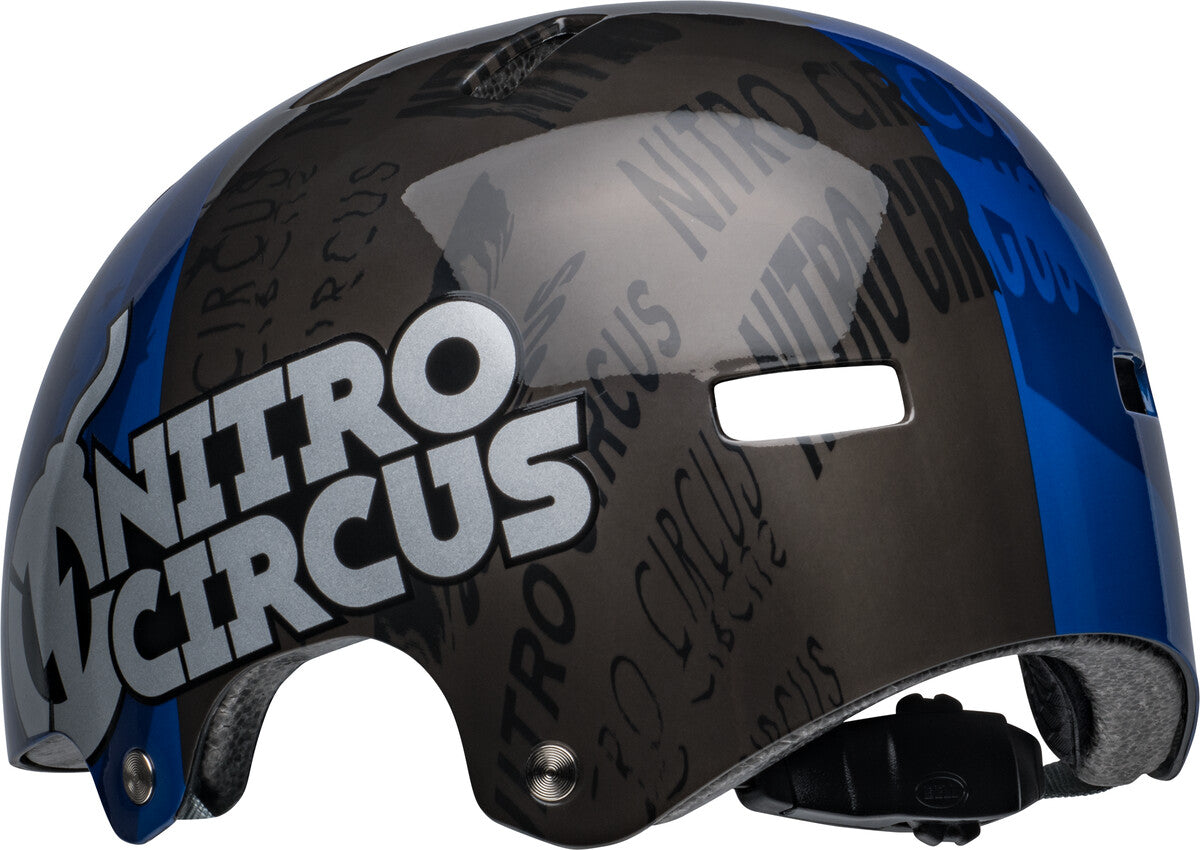 LOCAL Fahrradhelm - gloss navy/sliver nitro