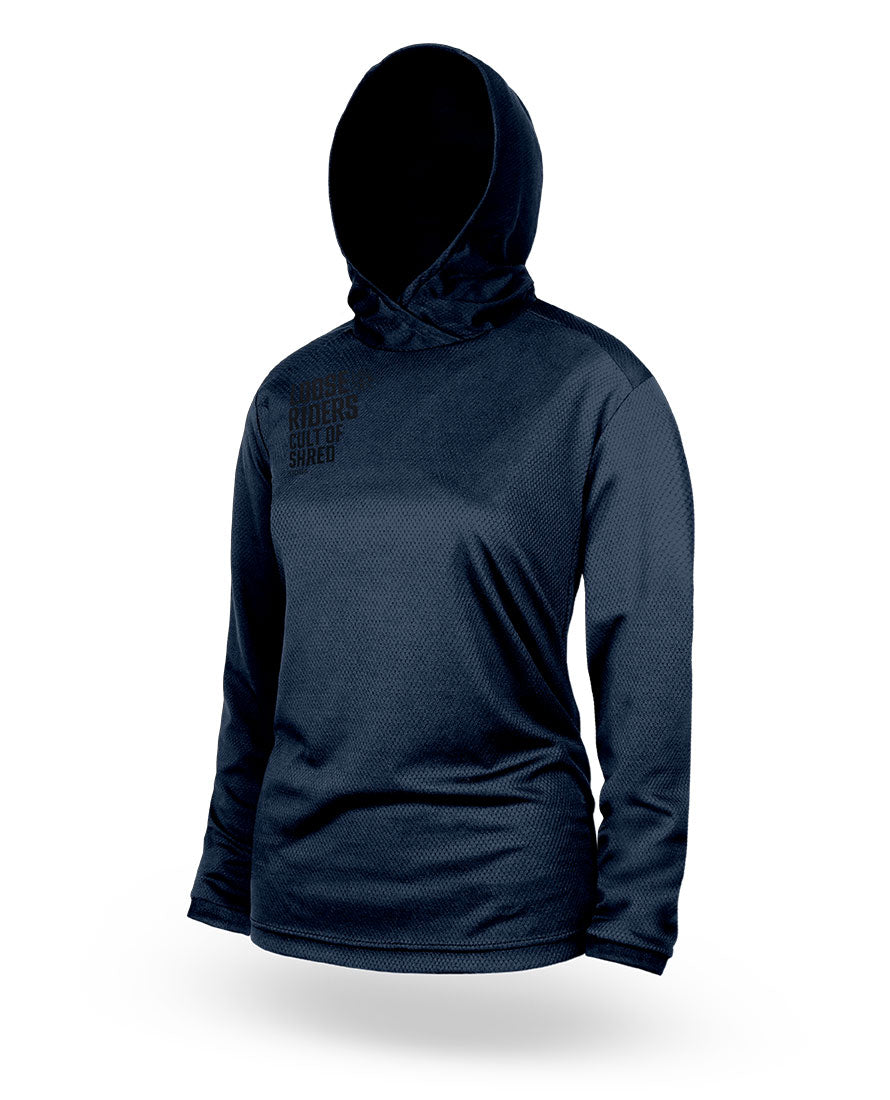 Womens Hooded Jersey - Navy