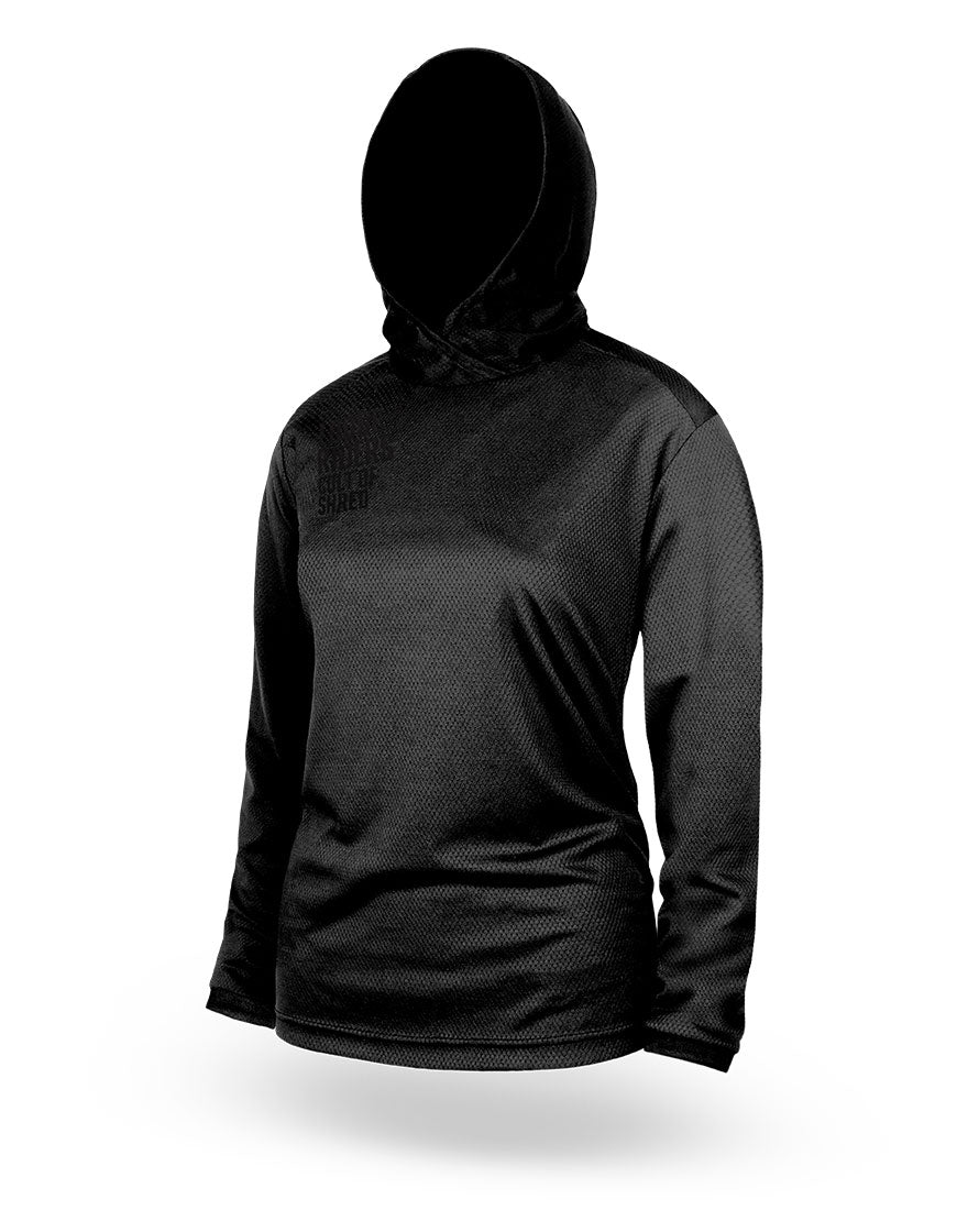 Womens Hooded Jersey - Schwarz