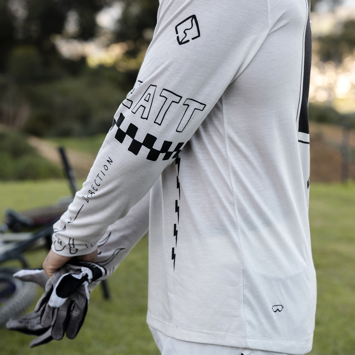 Jersey MTB Gravity 3.0 Long Sleeve - Cream White