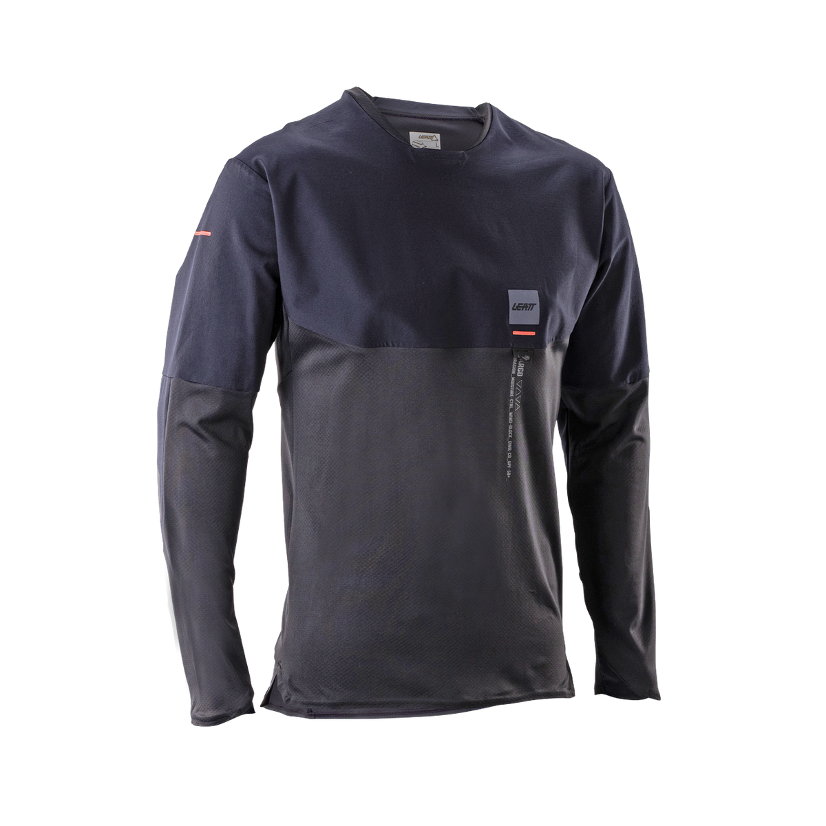 Jersey MTB Trail 6.0 Cargo Long Sleeve - Ghost Black Leatt