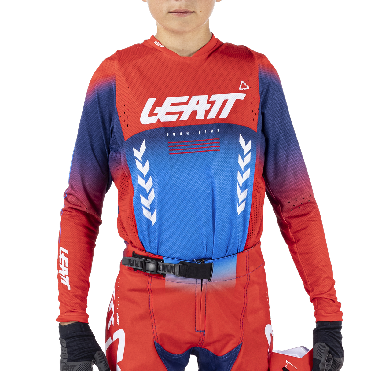 Jersey Moto 4.5 Jr - Royal Blue/Red