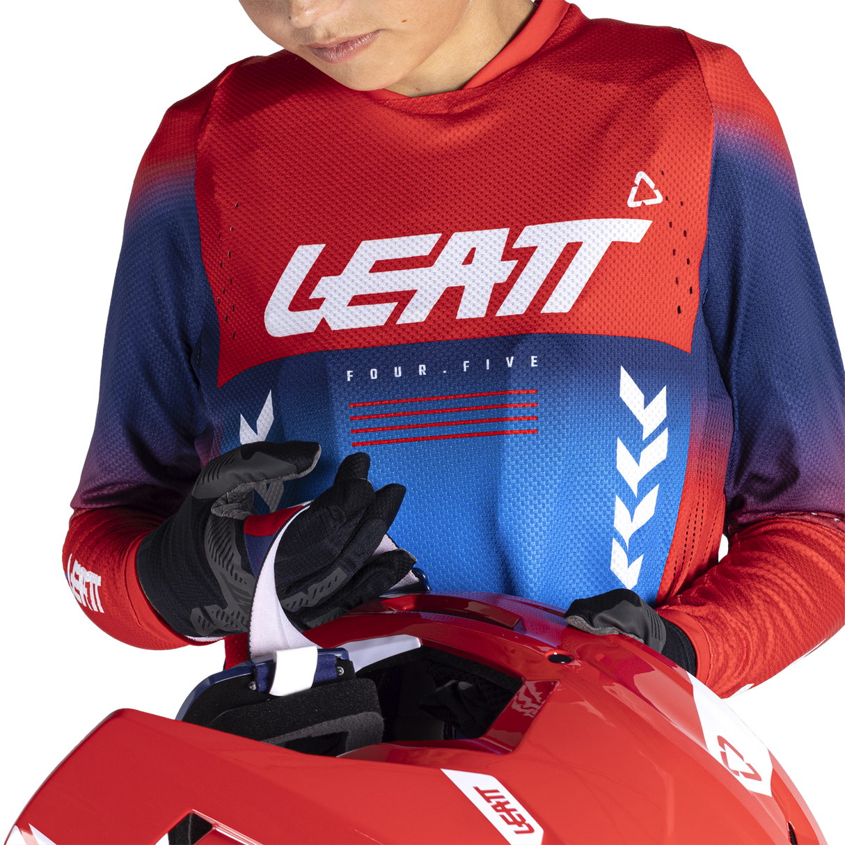 Jersey Moto 4.5 Jr - Royal Blue/Red