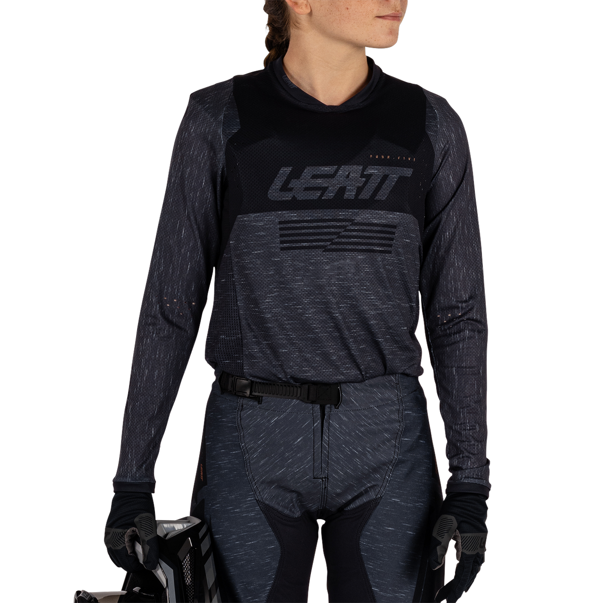 Jersey Moto 4.5 Jr - Stealth Black/GreyV26